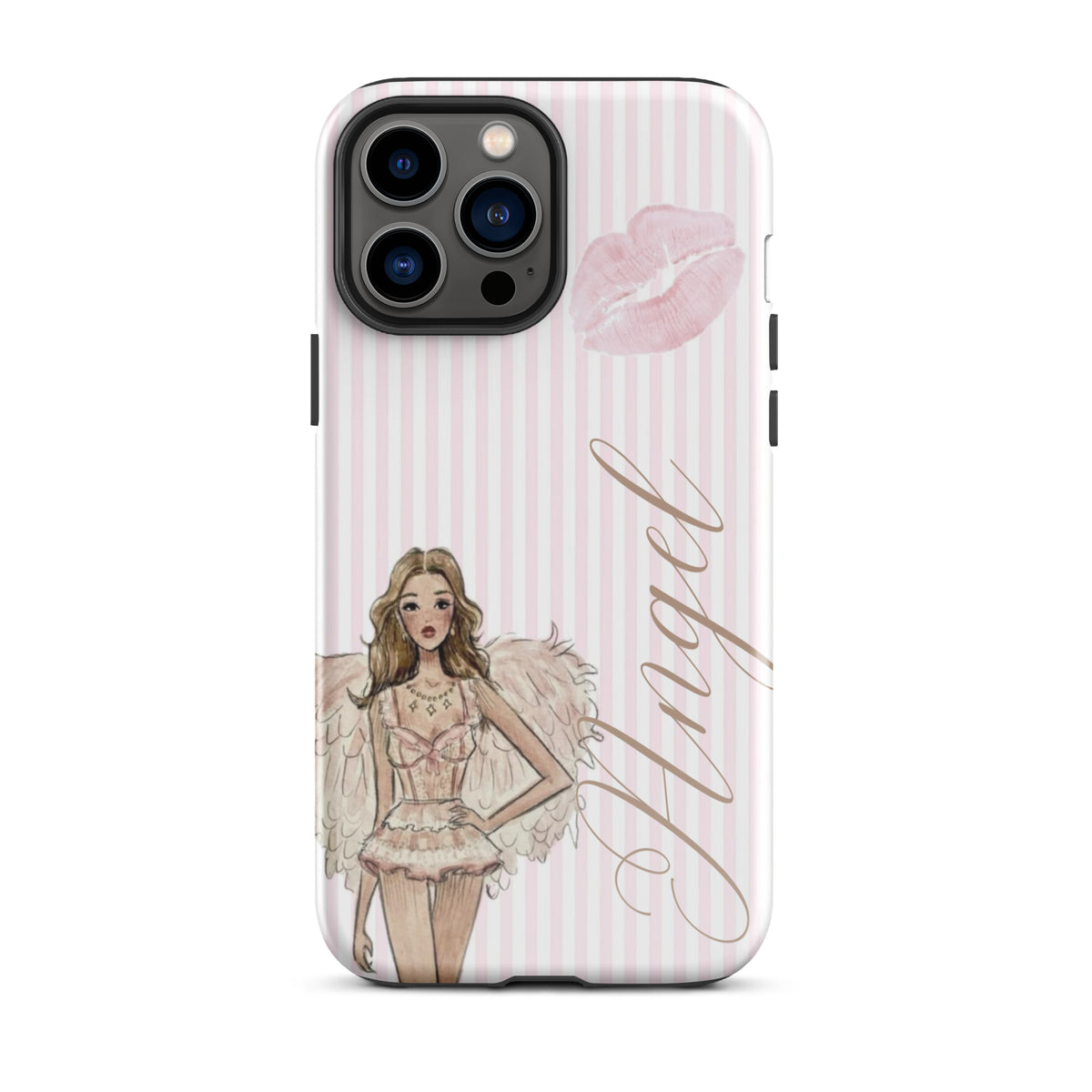 Pink Angel Case for iPhone stylish mobile accessory