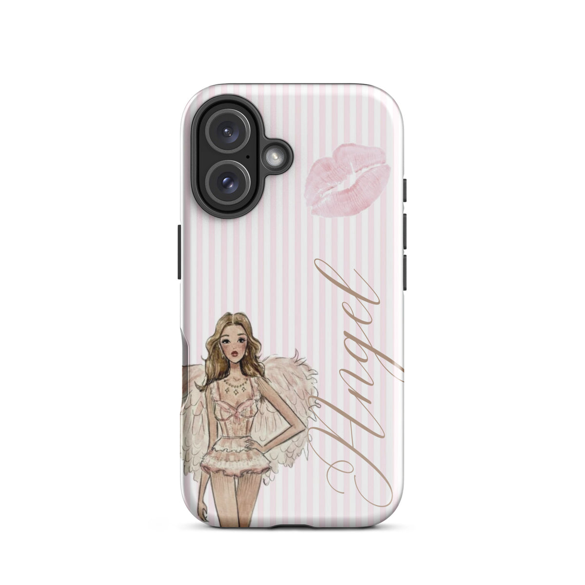Pink Angel Case for iPhone stylish mobile accessory