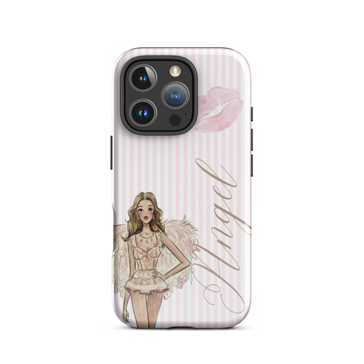 Pink Angel Case for iPhone stylish mobile accessory