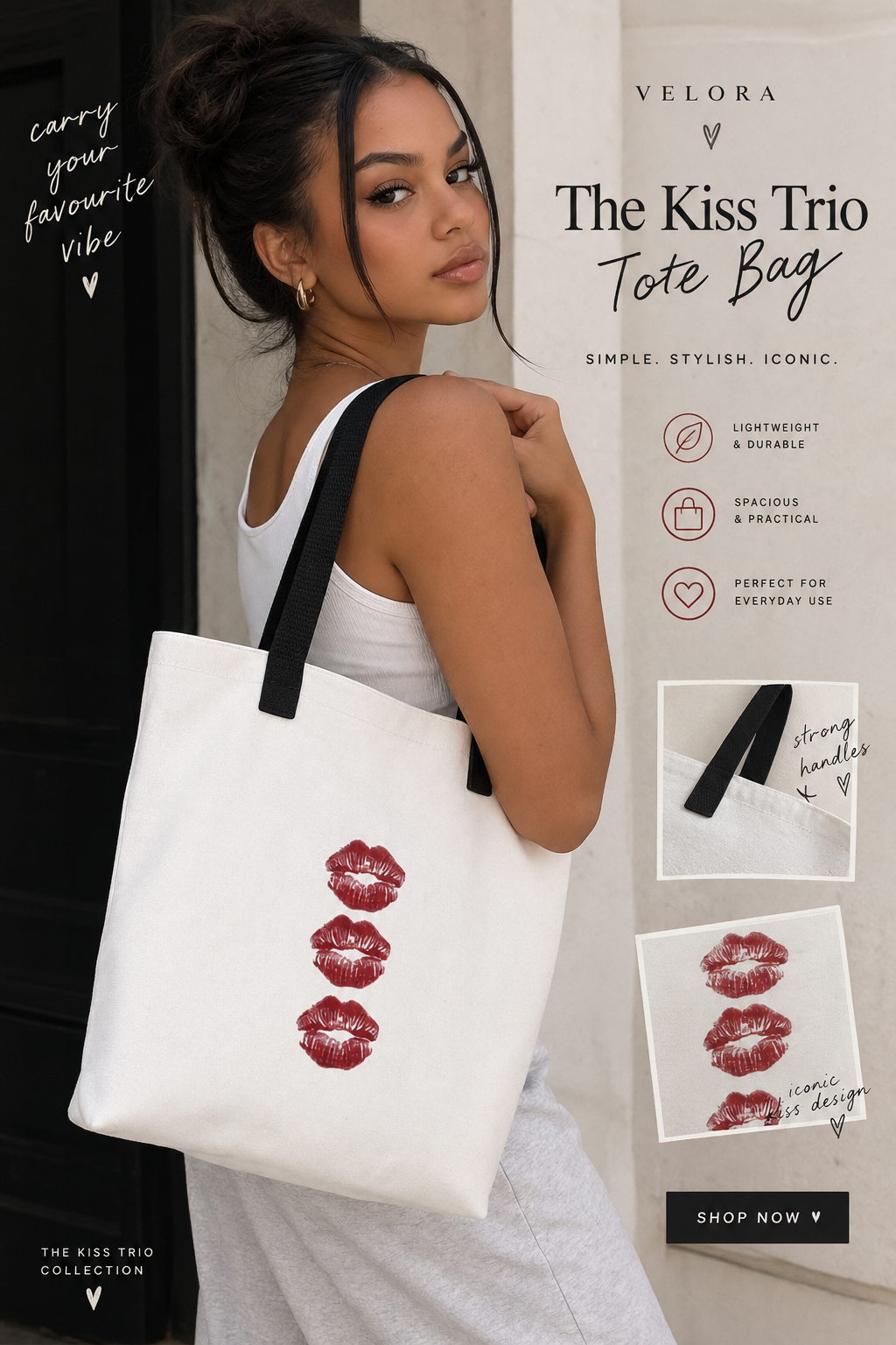 The Kiss Trio | Tote bag