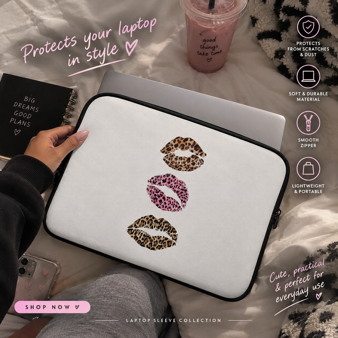 The Kiss Trio | Laptop Cover