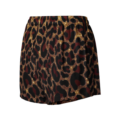 Gold x Red Leopard Print Women&