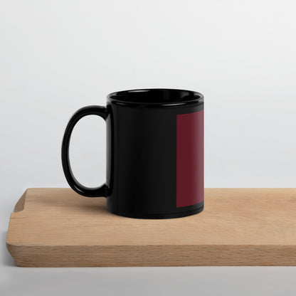 Focus B Black Glossy Mug ceramic tea mug