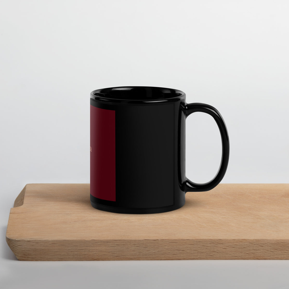 Focus B Black Glossy Mug ceramic tea mug