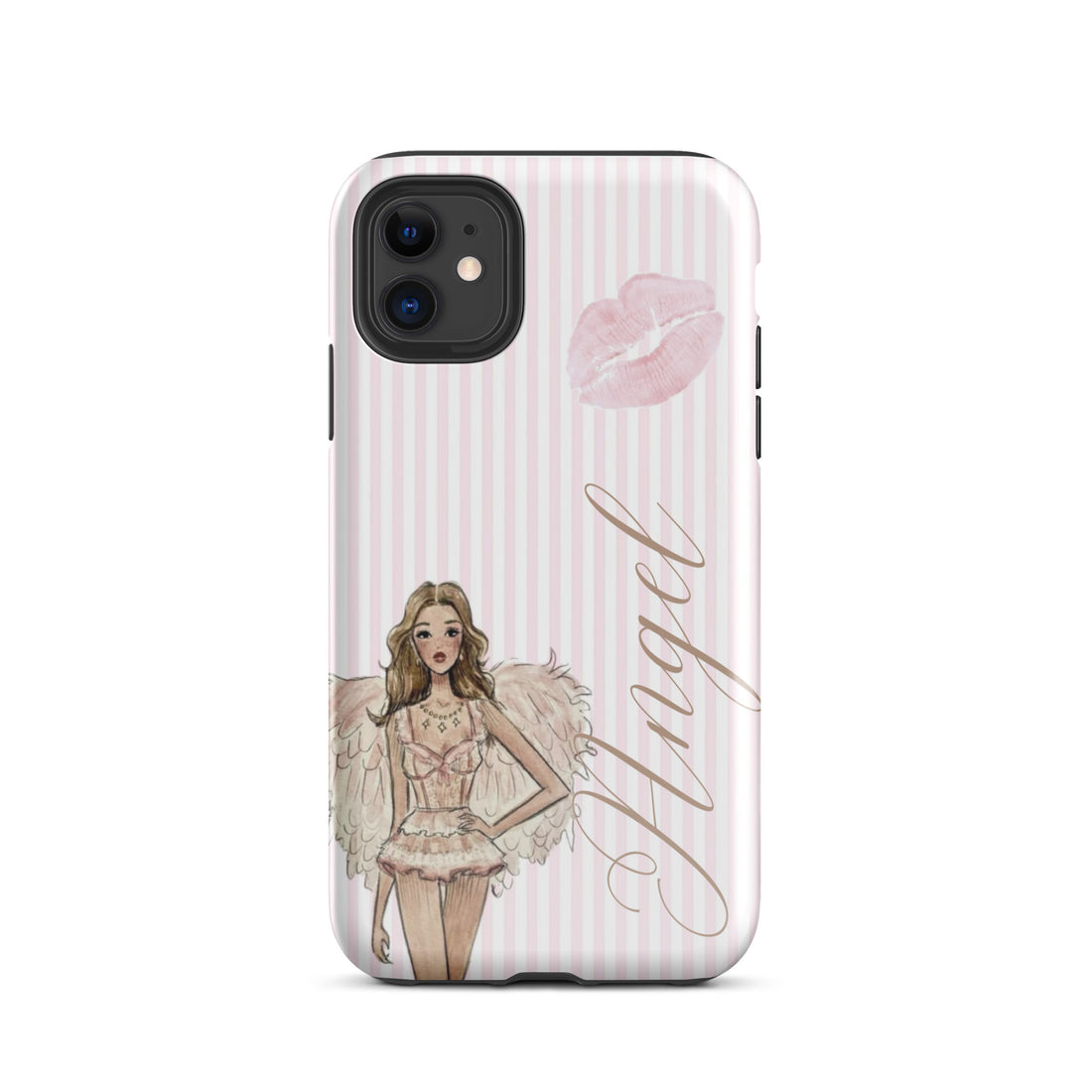 Pink Angel Case for iPhone stylish mobile accessory