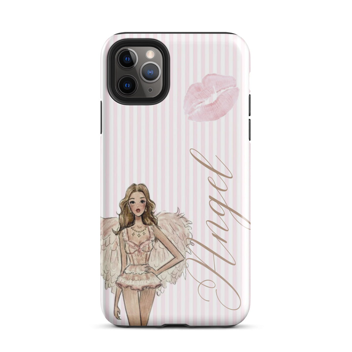 Pink Angel Case for iPhone stylish mobile accessory