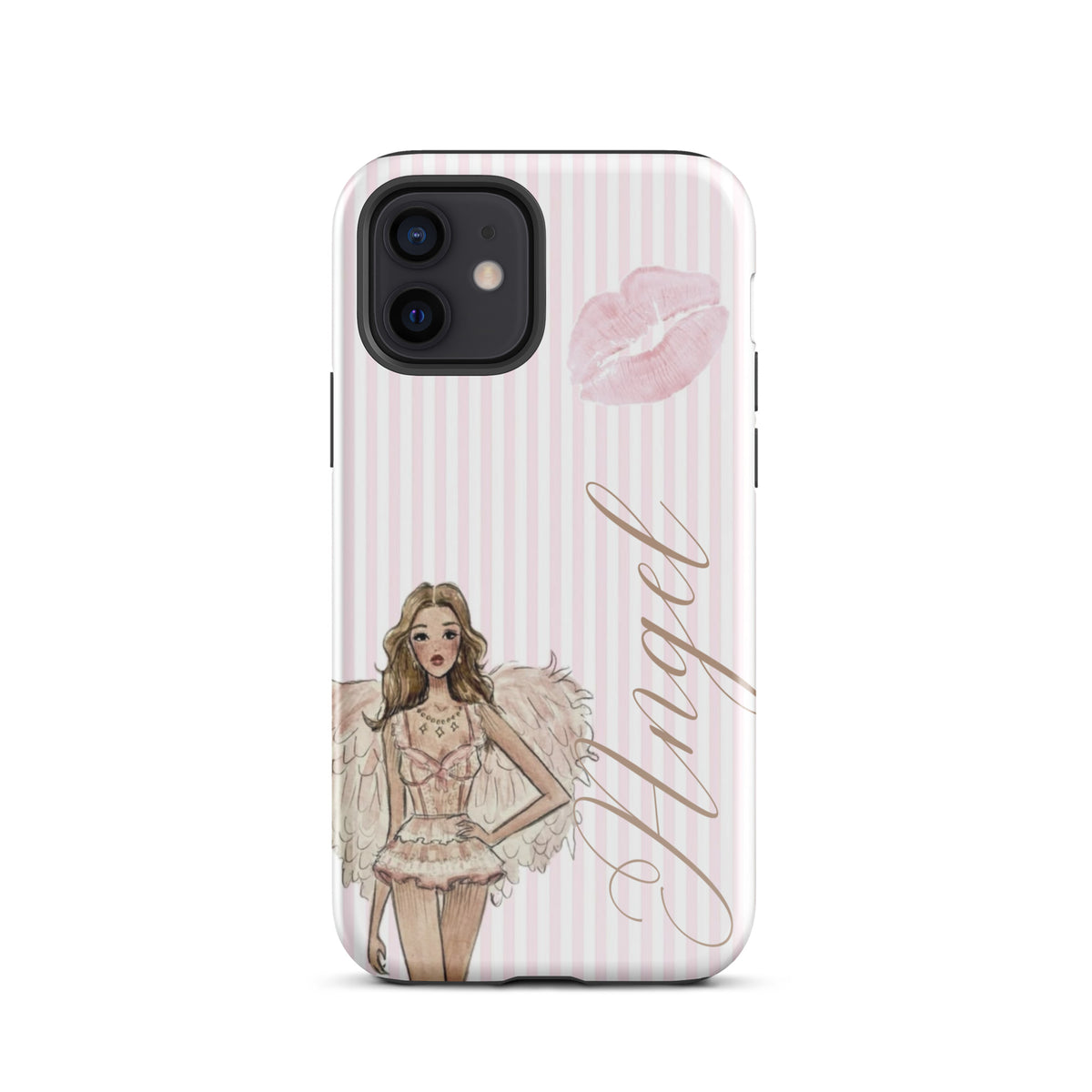 Pink Angel Case for iPhone stylish mobile accessory