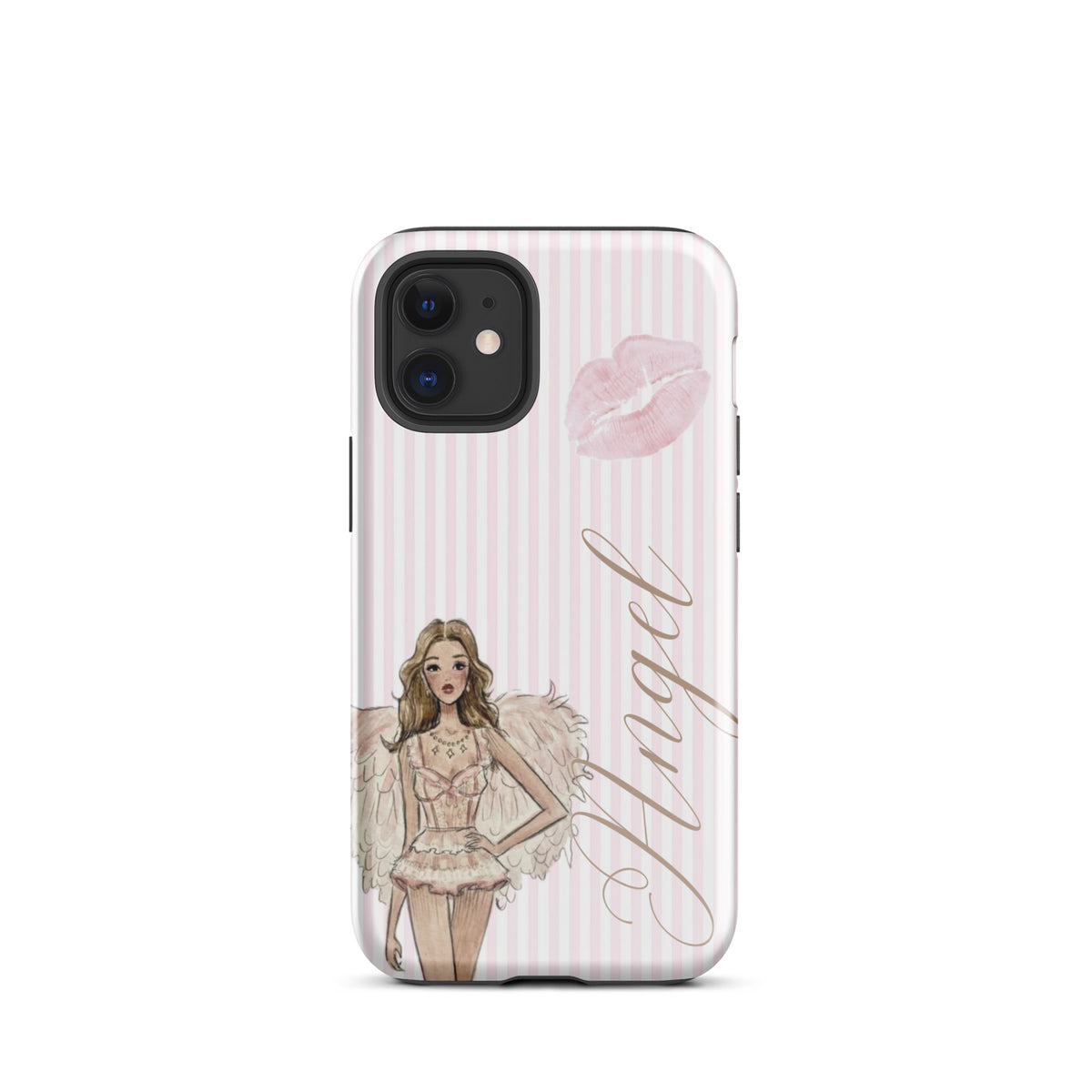 Pink Angel Case for iPhone stylish mobile accessory