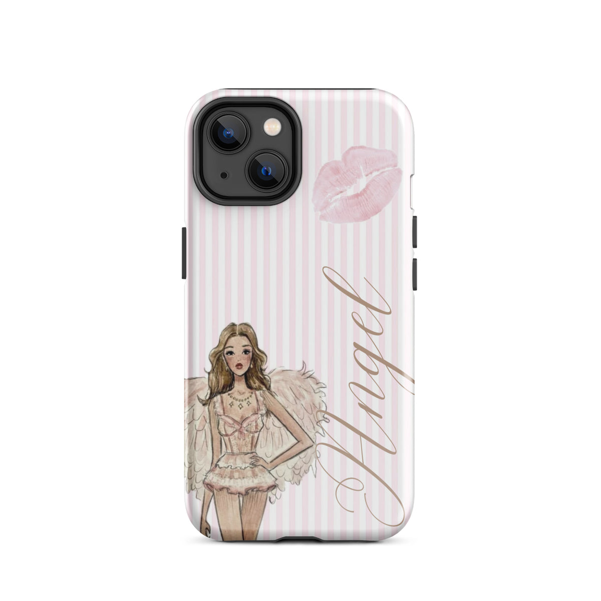 Pink Angel Case for iPhone stylish mobile accessory