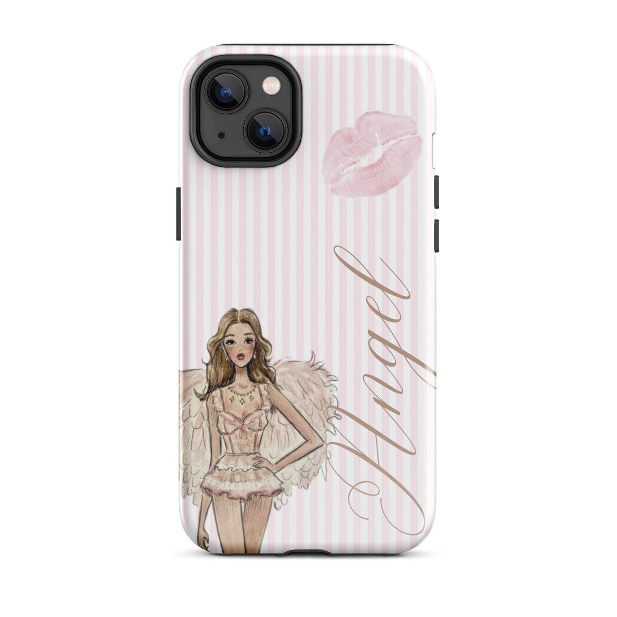 Pink Angel Case for iPhone stylish mobile accessory