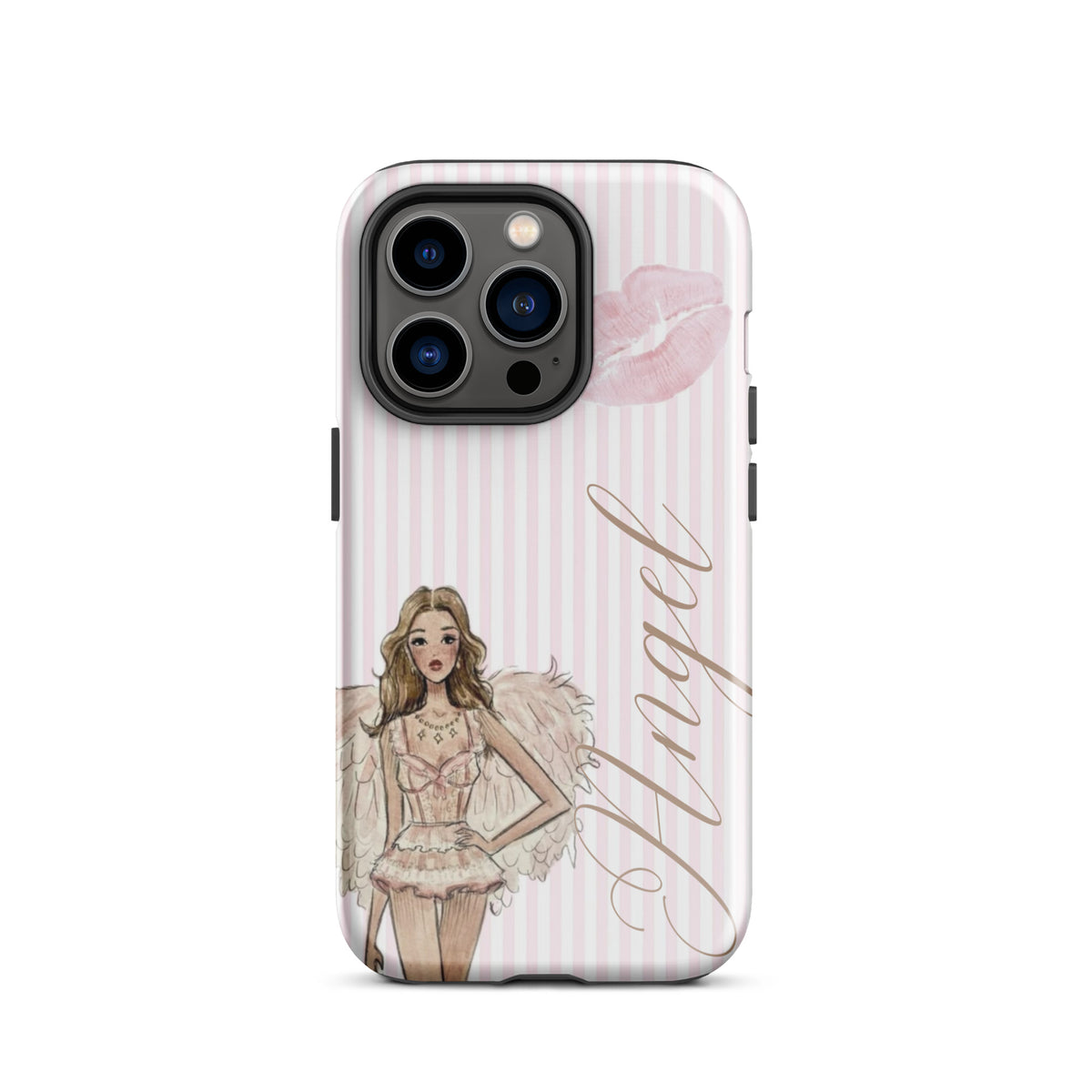 Pink Angel Case for iPhone stylish mobile accessory