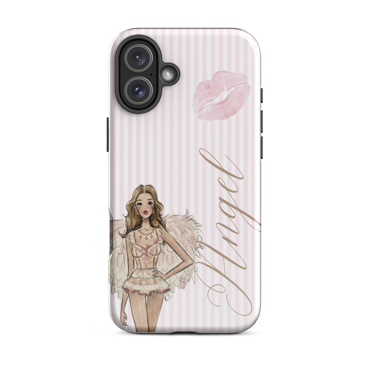 Pink Angel Case for iPhone stylish mobile accessory
