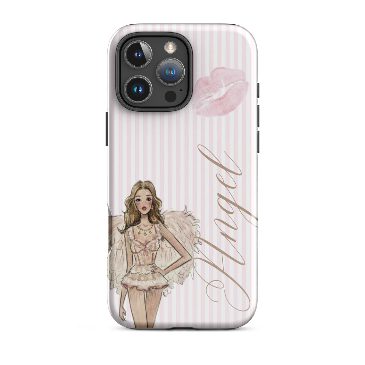 Pink Angel Case for iPhone stylish mobile accessory