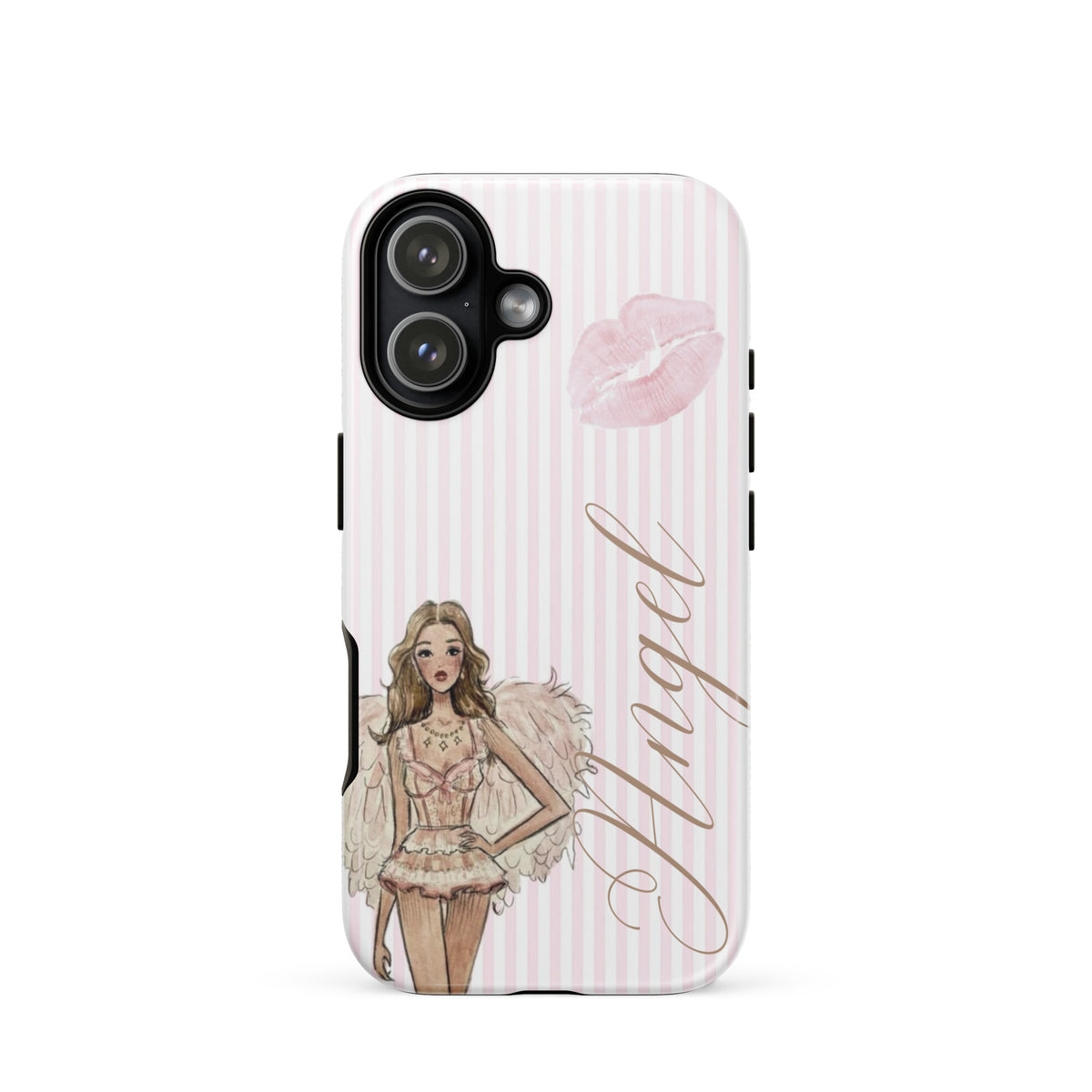 Pink Angel Case for iPhone stylish mobile accessory