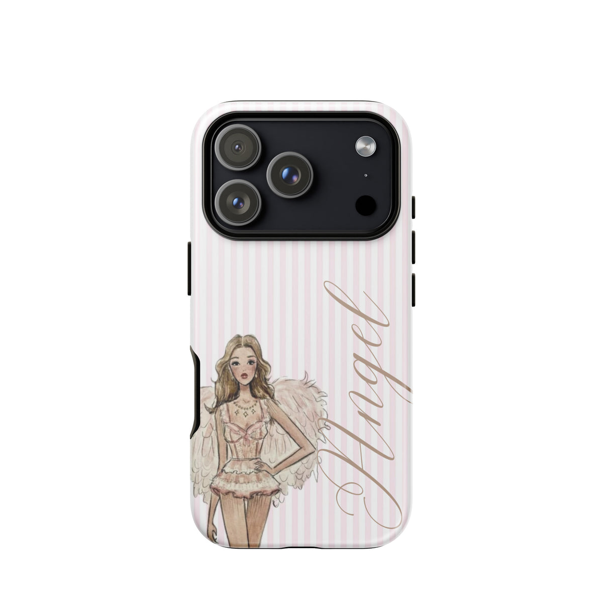 Pink Angel Case for iPhone stylish mobile accessory