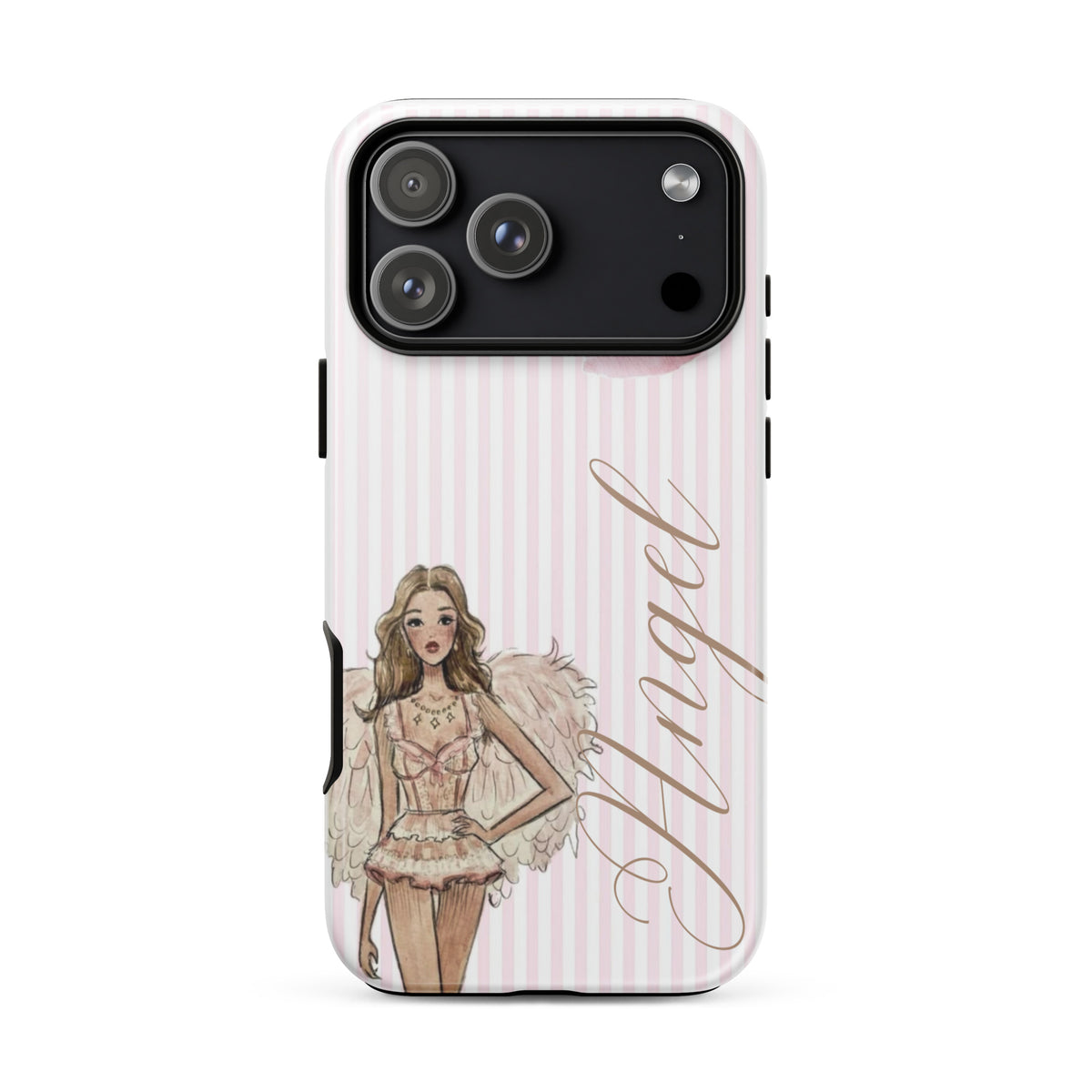 Pink Angel Case for iPhone stylish mobile accessory
