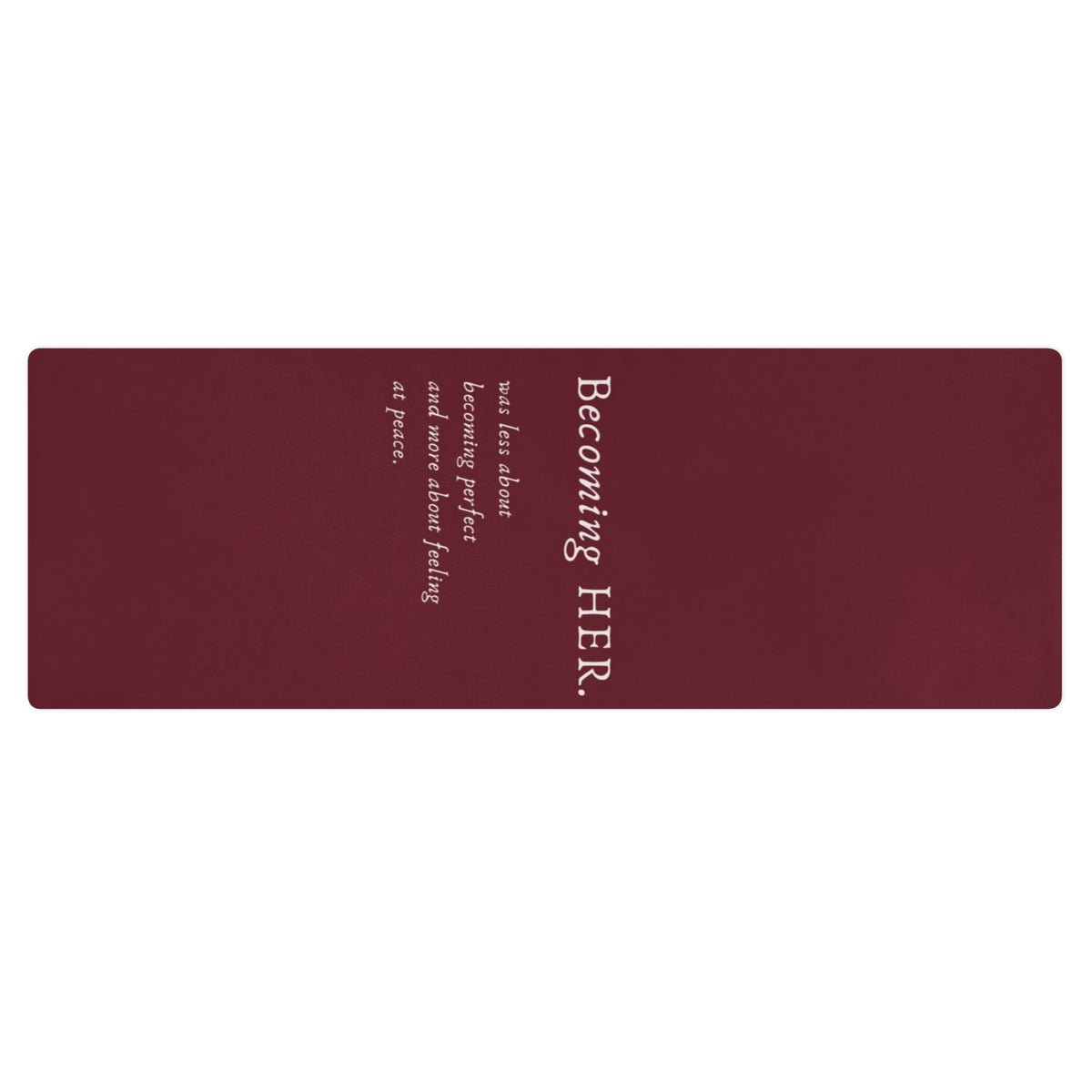 Becoming Her Yoga Mat stylish yoga accessory